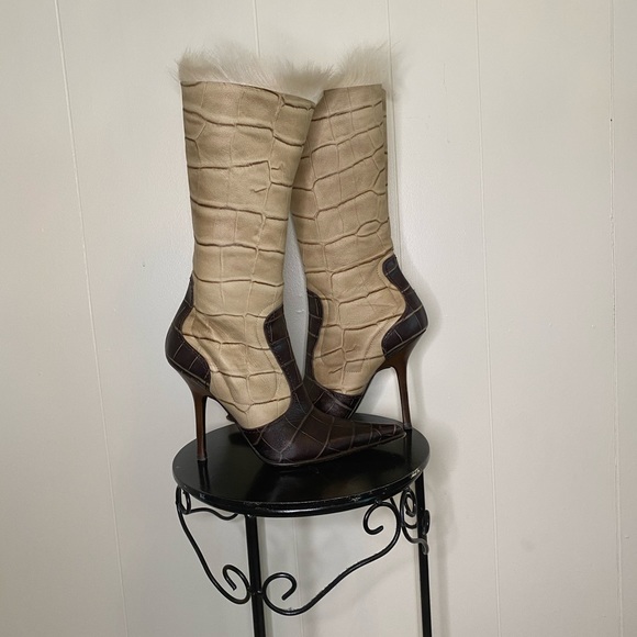 Giuseppe Zanotti Shoes - AUTHENTIC GIUSEPPE ZANOTTI FUR BOOTS